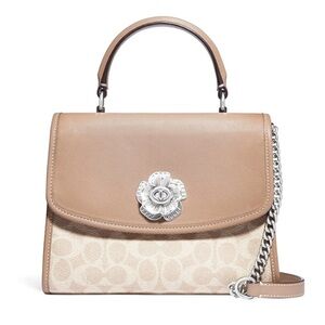 Coach Parker Top Handle In Signature Canvas Bag